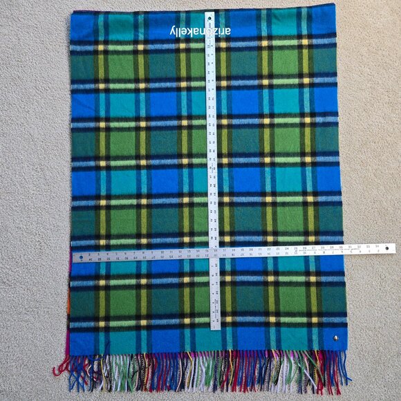 NWOT kate spade Plaid Mix Yarn Dye Wool Multicolor Colorful - Picture 8 of 12